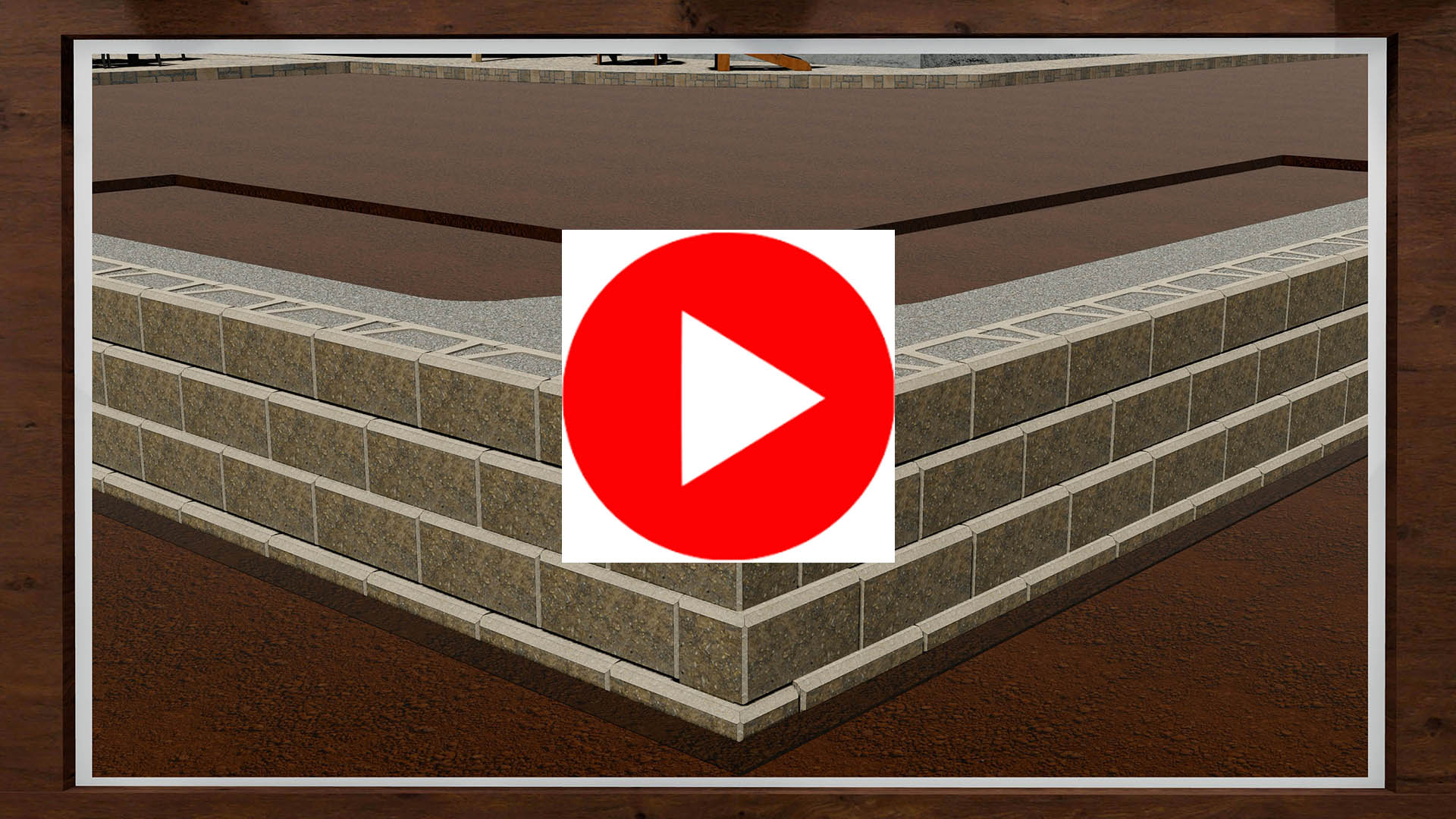 Construye esquinas exteriores para muros de contención utilizando Allan Block